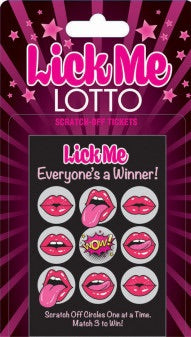 Lick Me Lotto 1 Winning Ticket